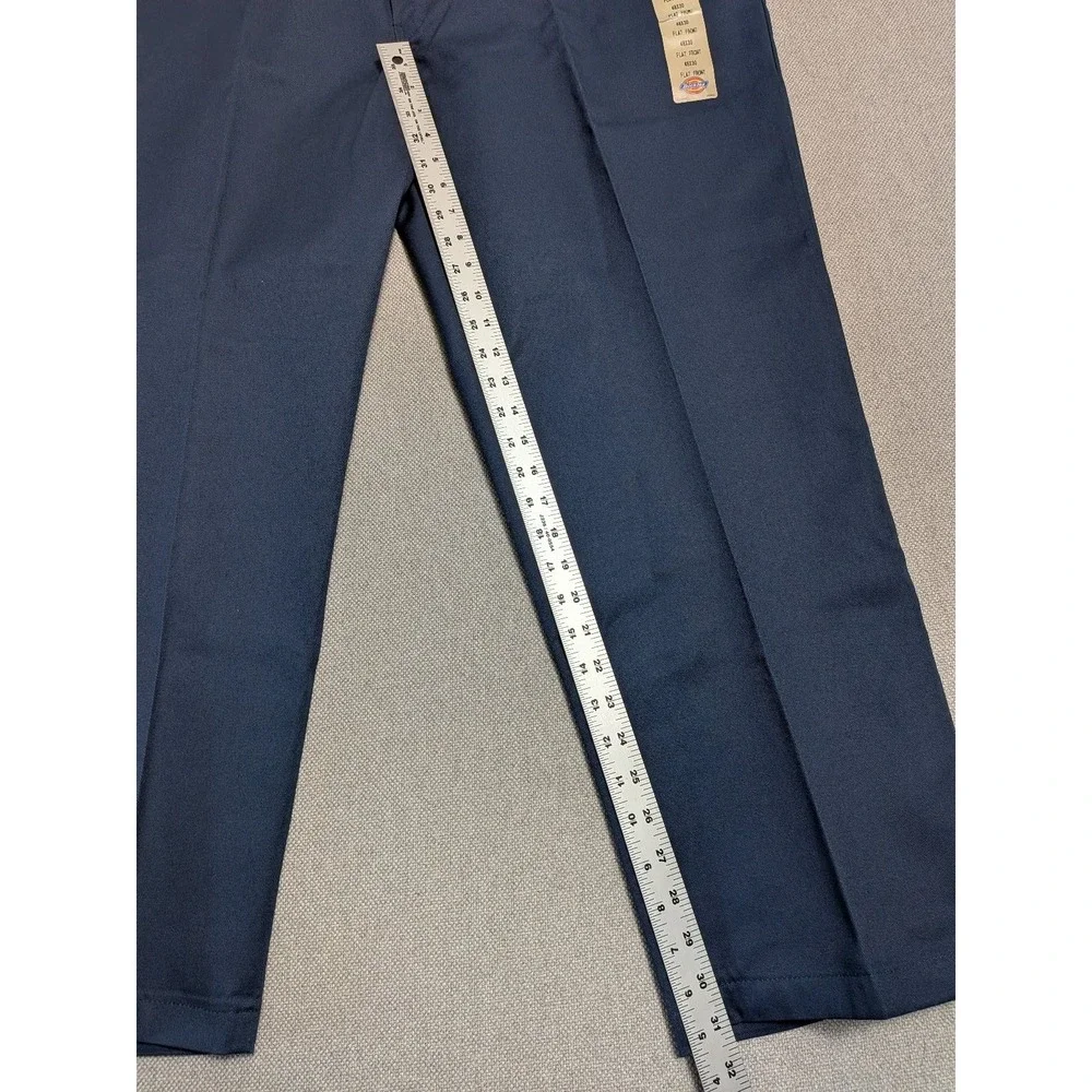 Dickies 874 Work Pants Men's Navy Blue 48x30 Durable Workwear Easy Care Uniform